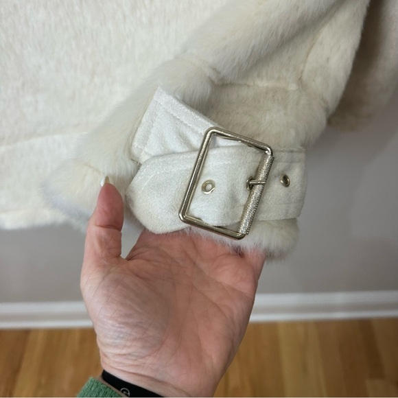 Zara Faux Fur Jacket Buckles - Picture 7 of 10